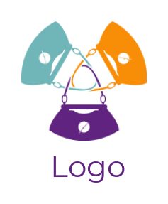 make an apparel logo interlocked handbag handles 