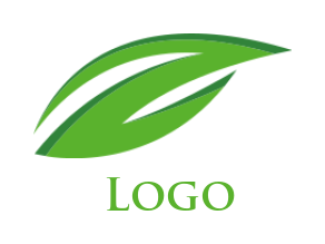 Design a Letter Z logo leaf shape