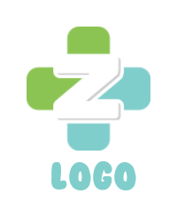 Letter Z logo incorporated with medical sign