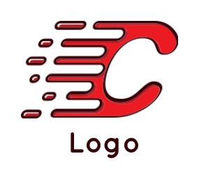 alphabets logo lines incorporated with Letter C