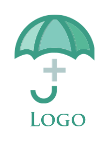 insurance logo medical sign in center umbrella