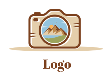 photography logo mountain landscape camera lens