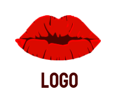 beauty logo icon red lips - logodesign.net