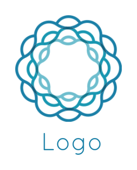 art shop logo online abstract design of lines