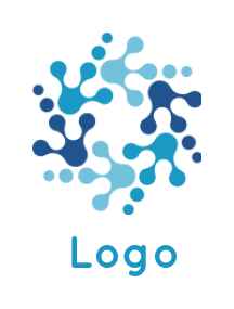 IT logo online rotating connection dots - logodesign.net