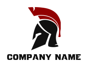 design a security logo side profile of Spartan helmet - logodesign.net