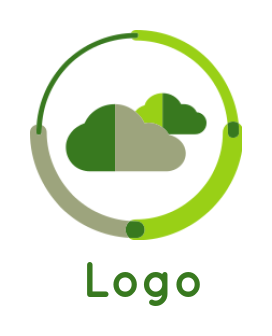 internet logo icon sky in circle - logodesign.net