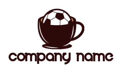 generate a logo of sports soccer inside the cup