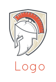 design a security logo spartan helmet in shield - logodesign.net