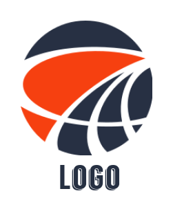 generate a logistics logo swooshes in circle - logodesign.net