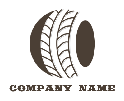 create a auto logo icon tire inside the circle