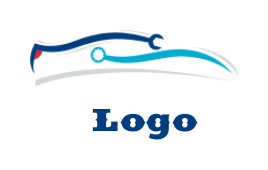 create an auto logo online tools made of a car