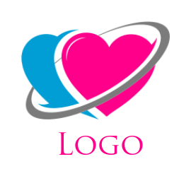 matchmaking logo two heart with around swoosh