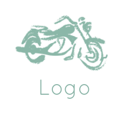transportation logo icon vintage brush stroke bike - logodesign.net