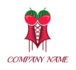 apparel logo online of watermelon merged corset