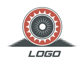 generate an auto logo wheel inside the circle