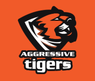 animal mascot logo tiger face in shield