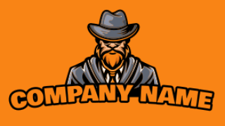 games logo symbol private detective mascot