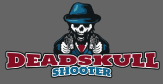 games logo skull man with hat and guns