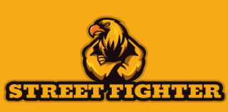 gaming mascot eagle with folded arms