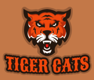 animal logo icon angry tiger mascot roaring