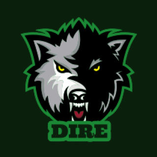 animal logo icon angry wolf mascot