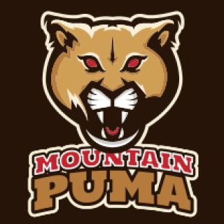 animal logo icon wild puma mascot