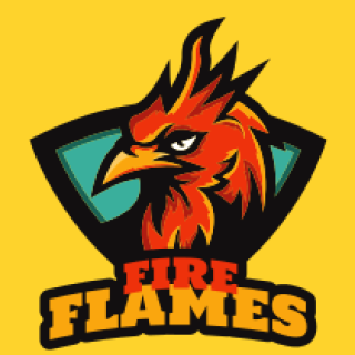 games logo mascot phoenix face in shield