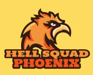 animal logo symbol phoenix face mascot