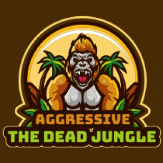 games logo gorilla mascot in jungle