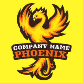 create an animal logo phoenix mascot