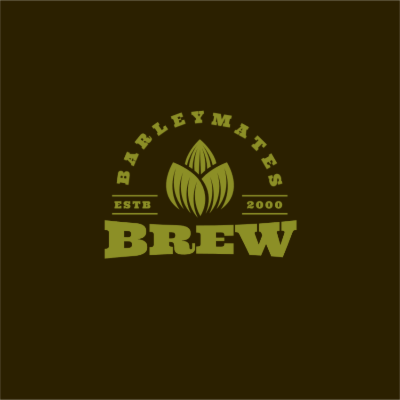beer hop in badge text design