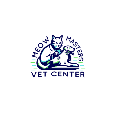 cat doctor examining dog