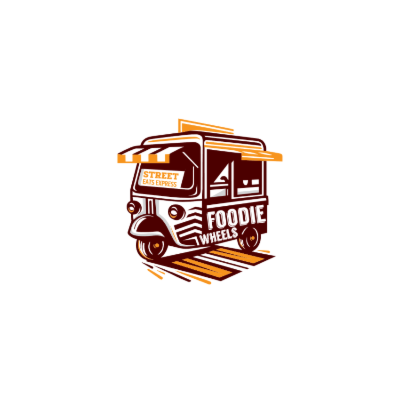 food cart rickshaw illustration
