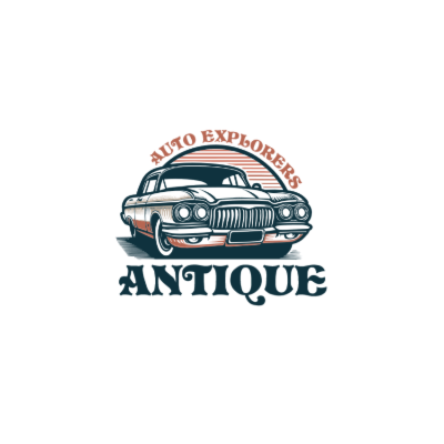 vintage car illustration with circle