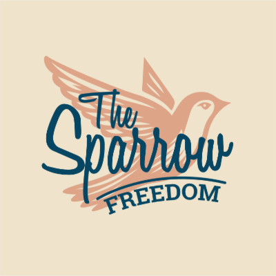 text on sparrow silhouette