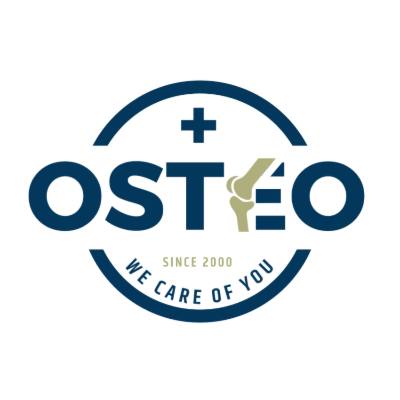 knee joint bone in text in a circle 