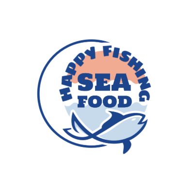 abstract fish in semi circle text