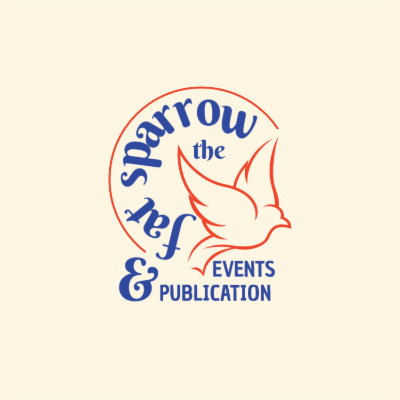 bird silhouette in half circle with creative text