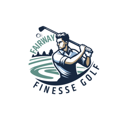 golf player hitting ball looking far away