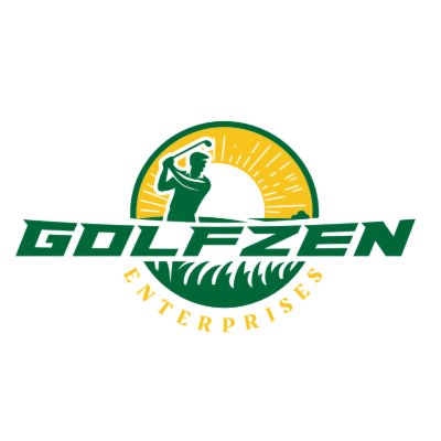 golfer swinging in sun shining