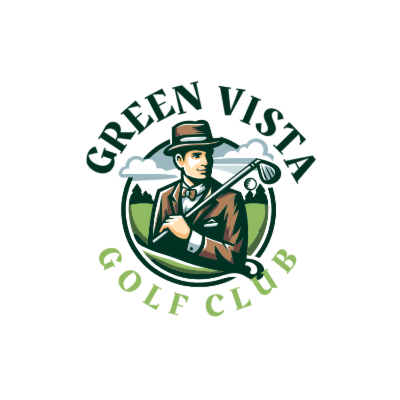 golfer holding club wearing class suit and hat