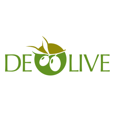 olives on branch in circle and text