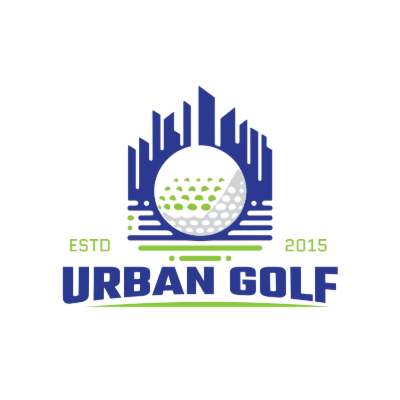 golf ball against skyscrapers