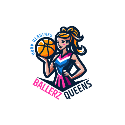 smart female basketball holding ball