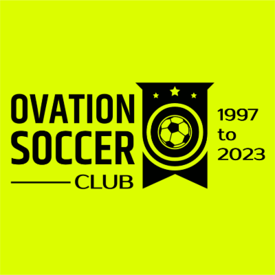 soccer ball in banner with stars