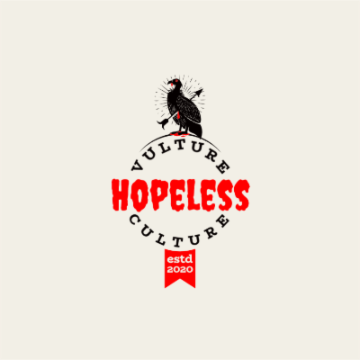 arrow piercing bird sitting on text