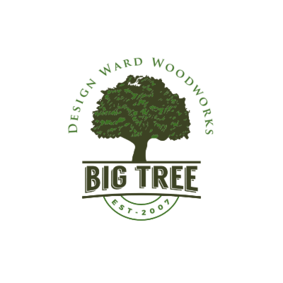 lush green tree in creative text