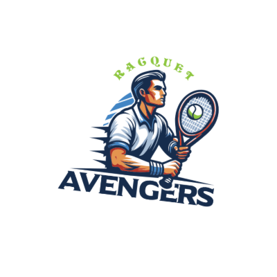 illustration of tennis player with racket