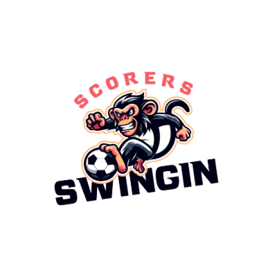 aggressive chimpanzee kicking soccer ball